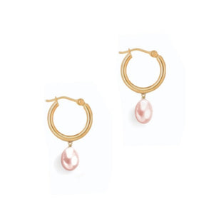 Amara Pearl Hoops