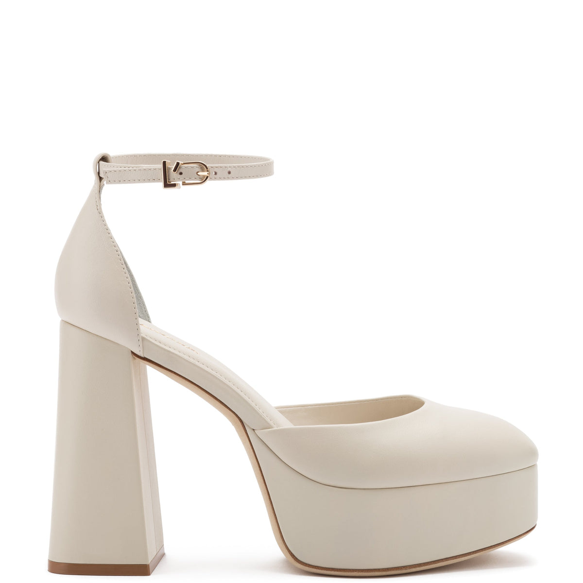 Ari Pump In Ivory Leather