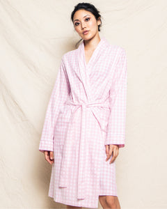 Women’s Pink Gingham Robe