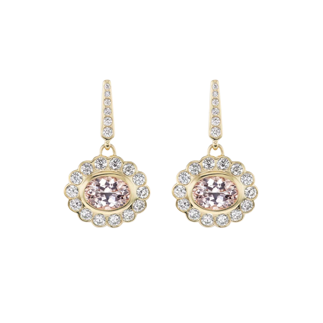 Lexie Earrings in Morganite