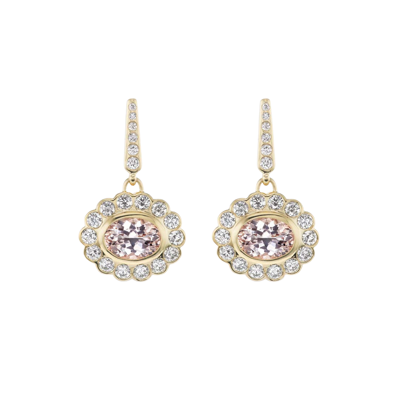 Lexie Earrings in Morganite