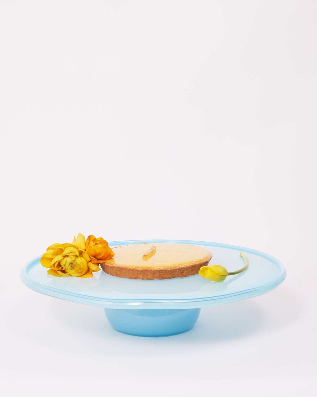 2-in-1 Cake Stand & Party Platter in Baby Blue with Opal Cover