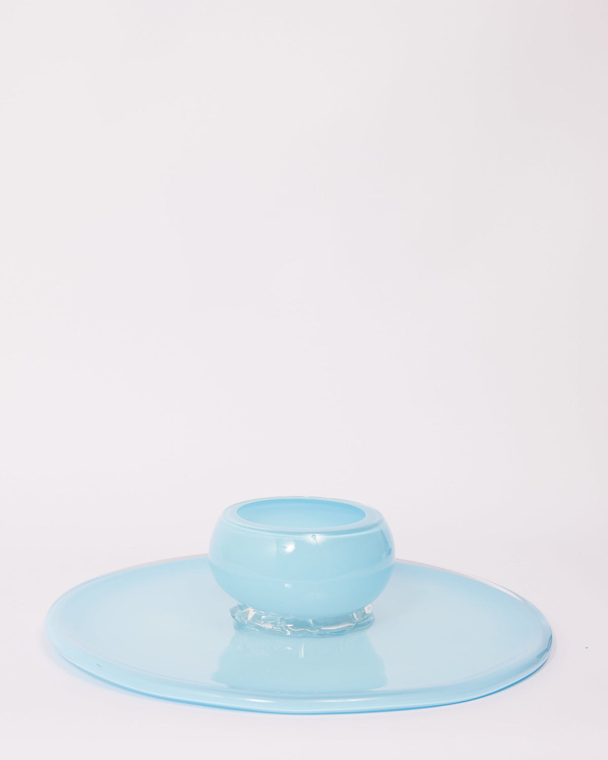 2-in-1 Cake Stand & Party Platter in Baby Blue with Opal Cover