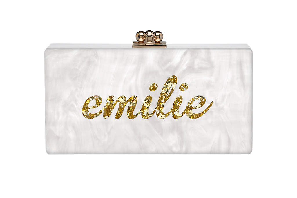 Custom Slim Jean Clutch in Pearlescent