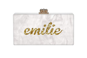 Custom Slim Jean Clutch in Pearlescent