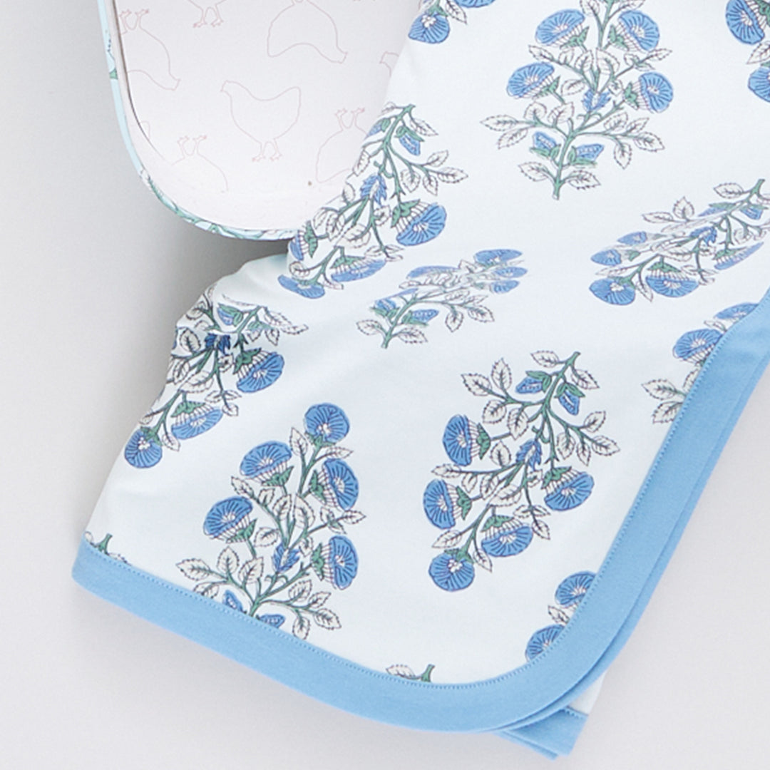 Nesting Box in Blue Bouquet Floral