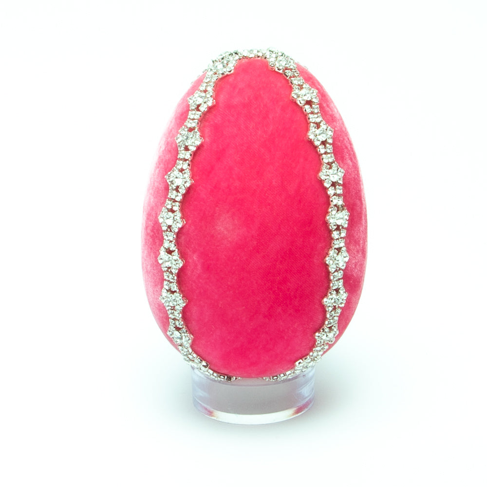 Bubblegum Crystal Trimmed Egg