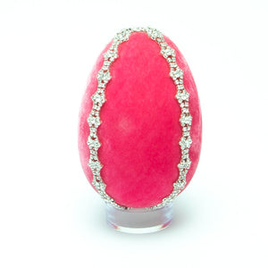 Bubblegum Crystal Trimmed Egg