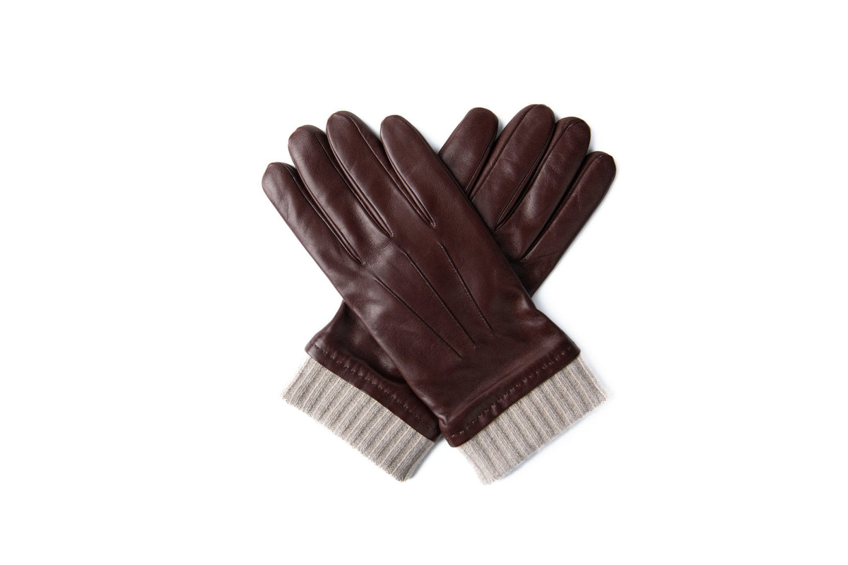 Cashmere Lined Glove in Leather