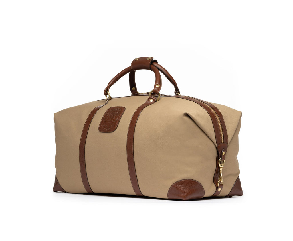 Cavalier III No. 98 Duffel Bag in Twill and Vintage Leather