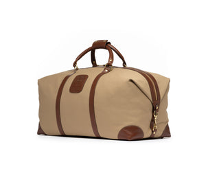 Cavalier III No. 98 Duffel Bag in Twill and Vintage Leather