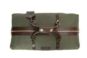 Cavalier III No. 98 Duffel Bag in Twill and Vintage Leather