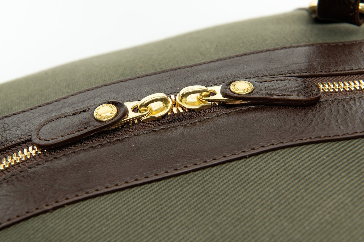 Cavalier III No. 98 Duffel Bag in Twill and Vintage Leather