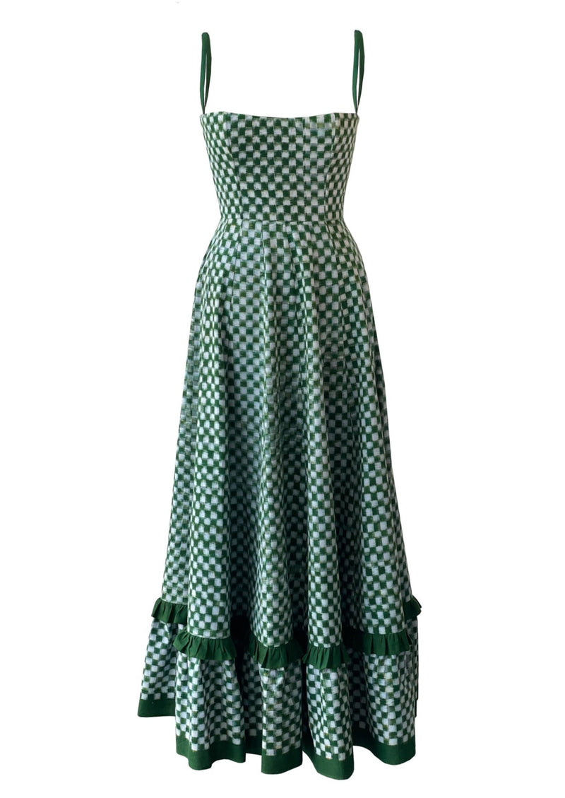 Checkmate Dress in Green