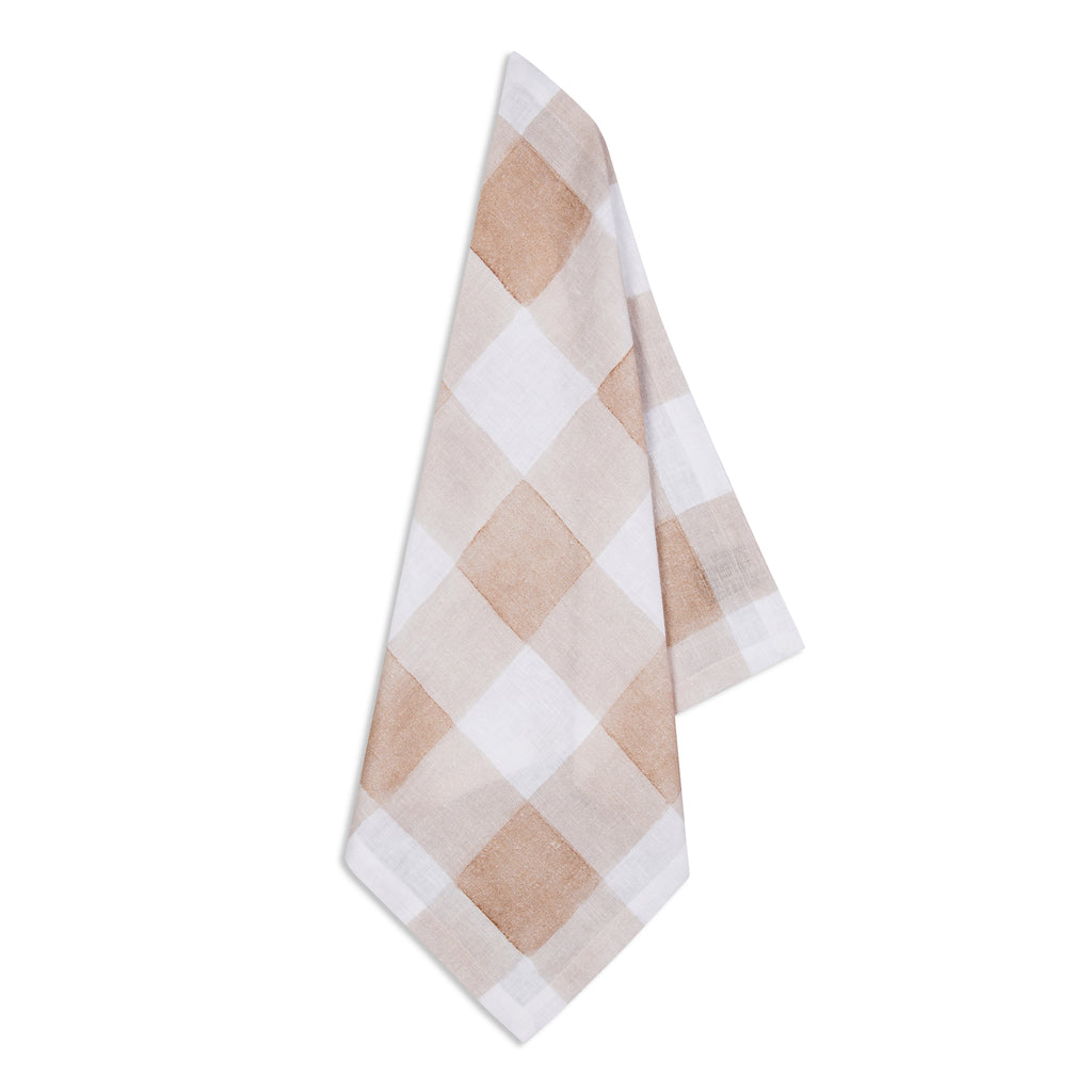 Pink Gingham Napkins, Set of 4