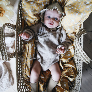 Bird's Song Baby Duvet in Mustard