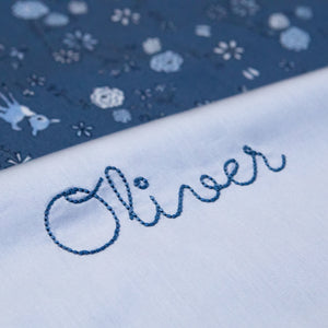 Into The Woodlands Baby Duvet in Blue