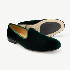 Men's Green Velvet Slipper II