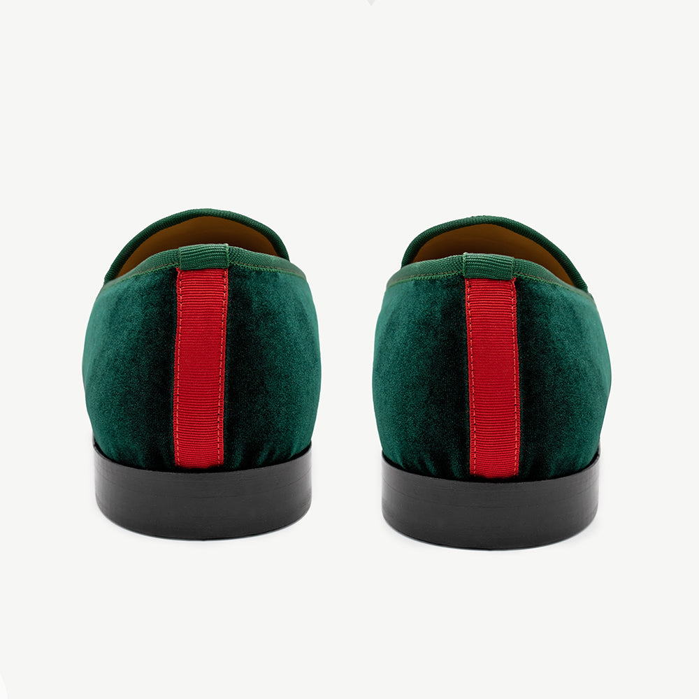 Men's Green Velvet Slipper II