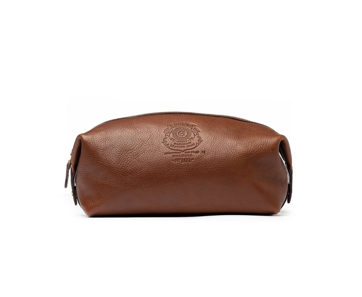 Holdall No. 101 Toiletry Bag in Vintage Tan Leather