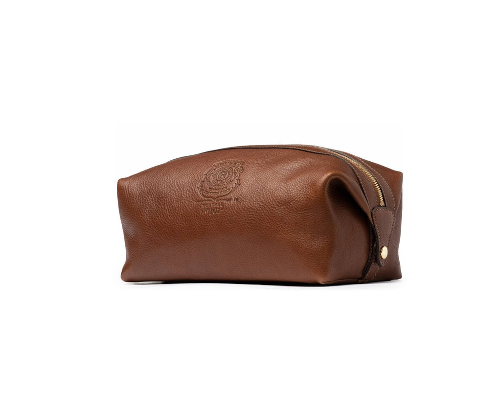 Holdall No. 101 Toiletry Bag in Vintage Tan Leather