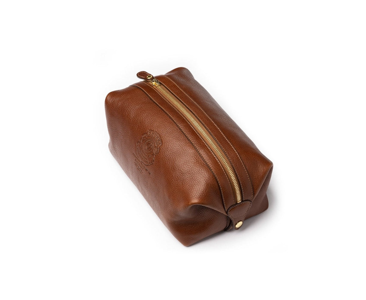 Holdall No. 101 Toiletry Bag in Vintage Tan Leather