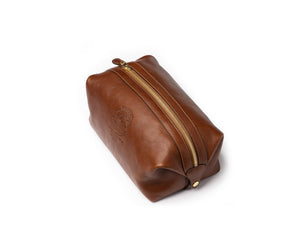 Holdall No. 101 Toiletry Bag in Vintage Tan Leather