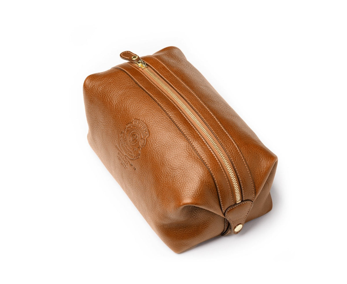 Holdall No. 101 Toiletry Bag in Vintage Tan Leather