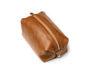 Holdall No. 101 Toiletry Bag in Vintage Tan Leather
