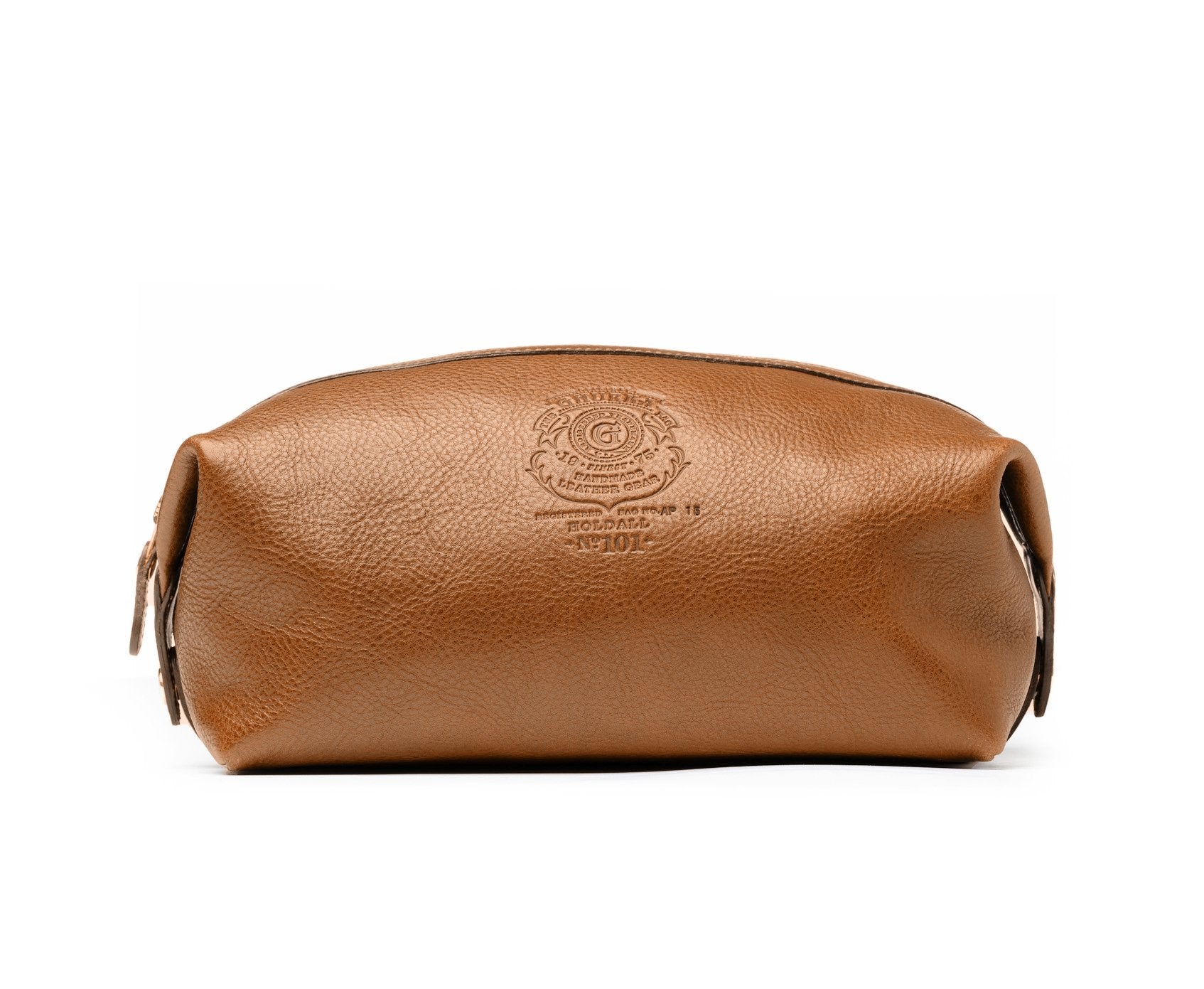 Holdall No. 101 Toiletry Bag in Vintage Tan Leather