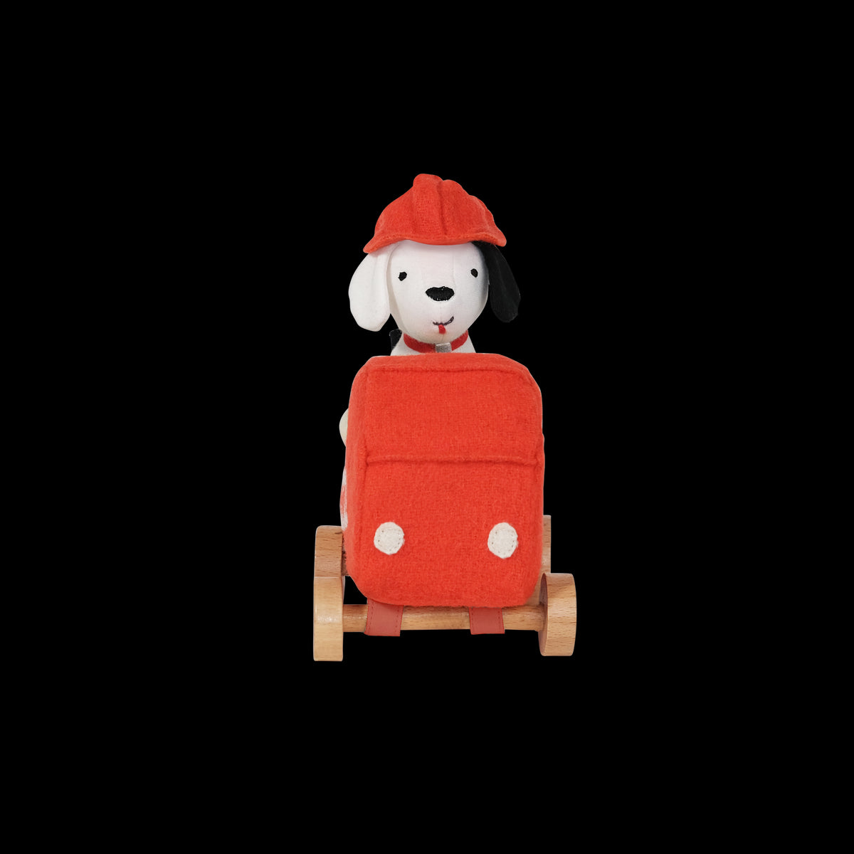 Olli Ella Holdie Dog-Go fire chief dog driver and car front view