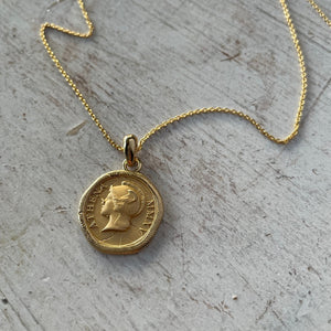 The Athena Coin Necklace Classic Chain