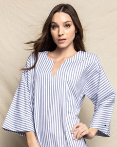 Women’s Navy French Ticking Caftan