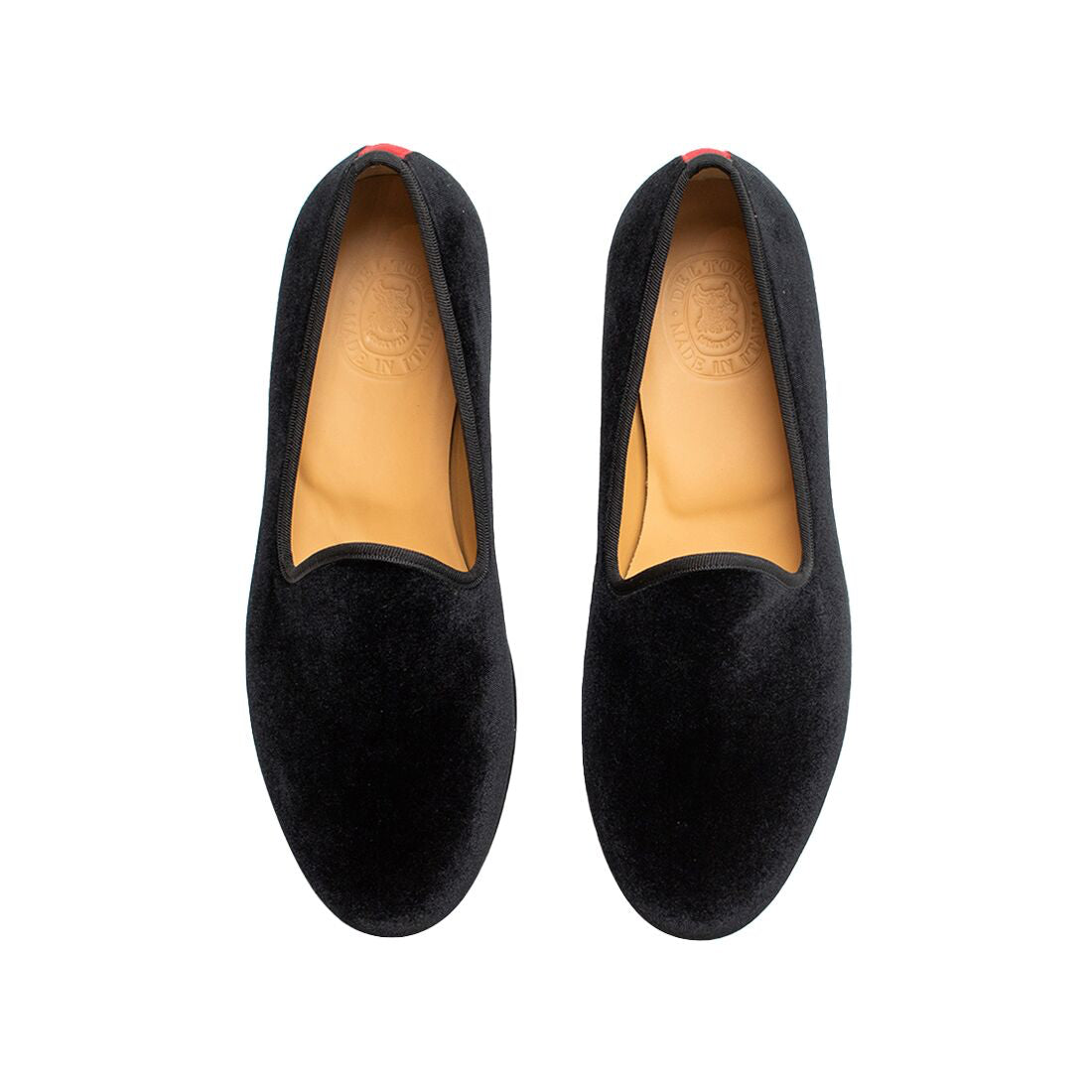 Men's Black Velvet Slipper II