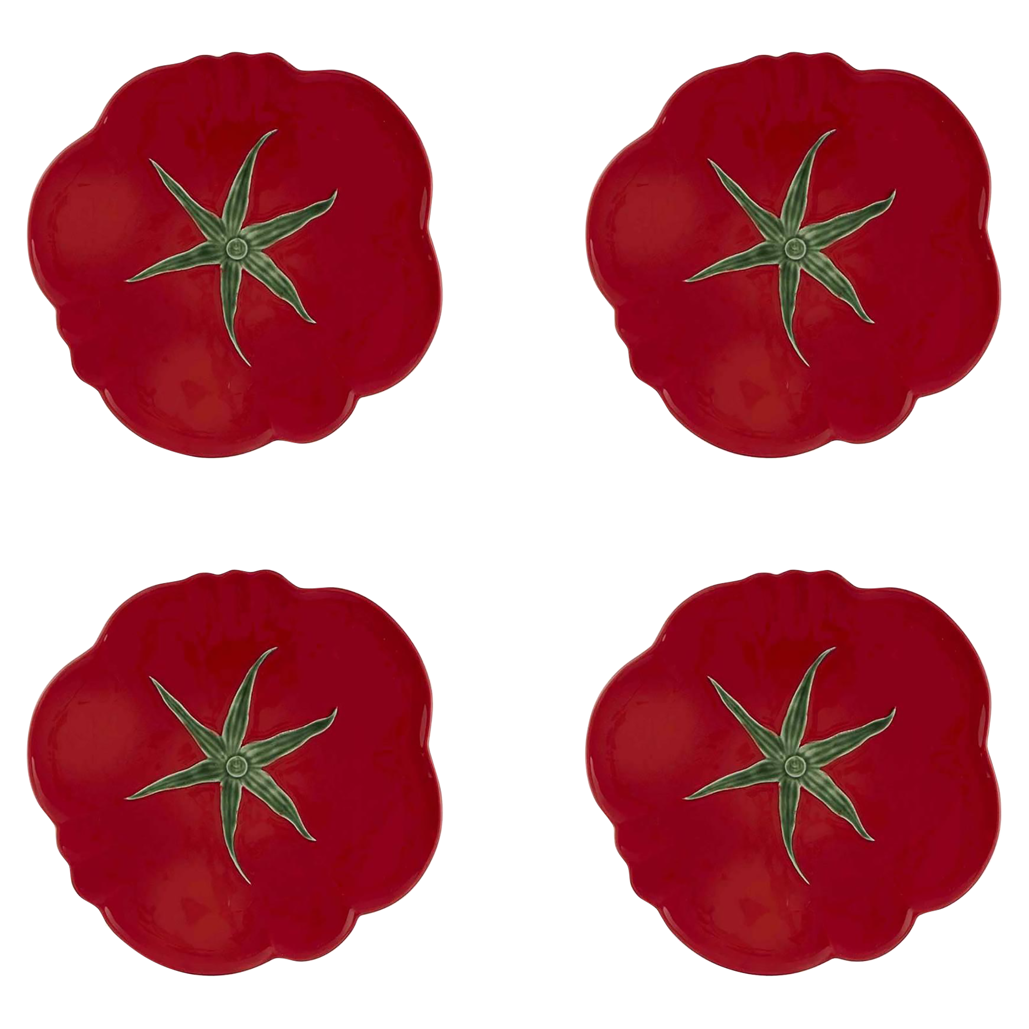 Tomato Pizza Plate 12", Set of 4