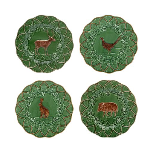 Woods Assorted Snack Plate, Set of 4