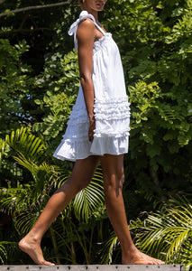 Kari Mini Dress | White Dresses Cleobella | Summer Vacation Dresses | Sundress Short | Beach Coverups |