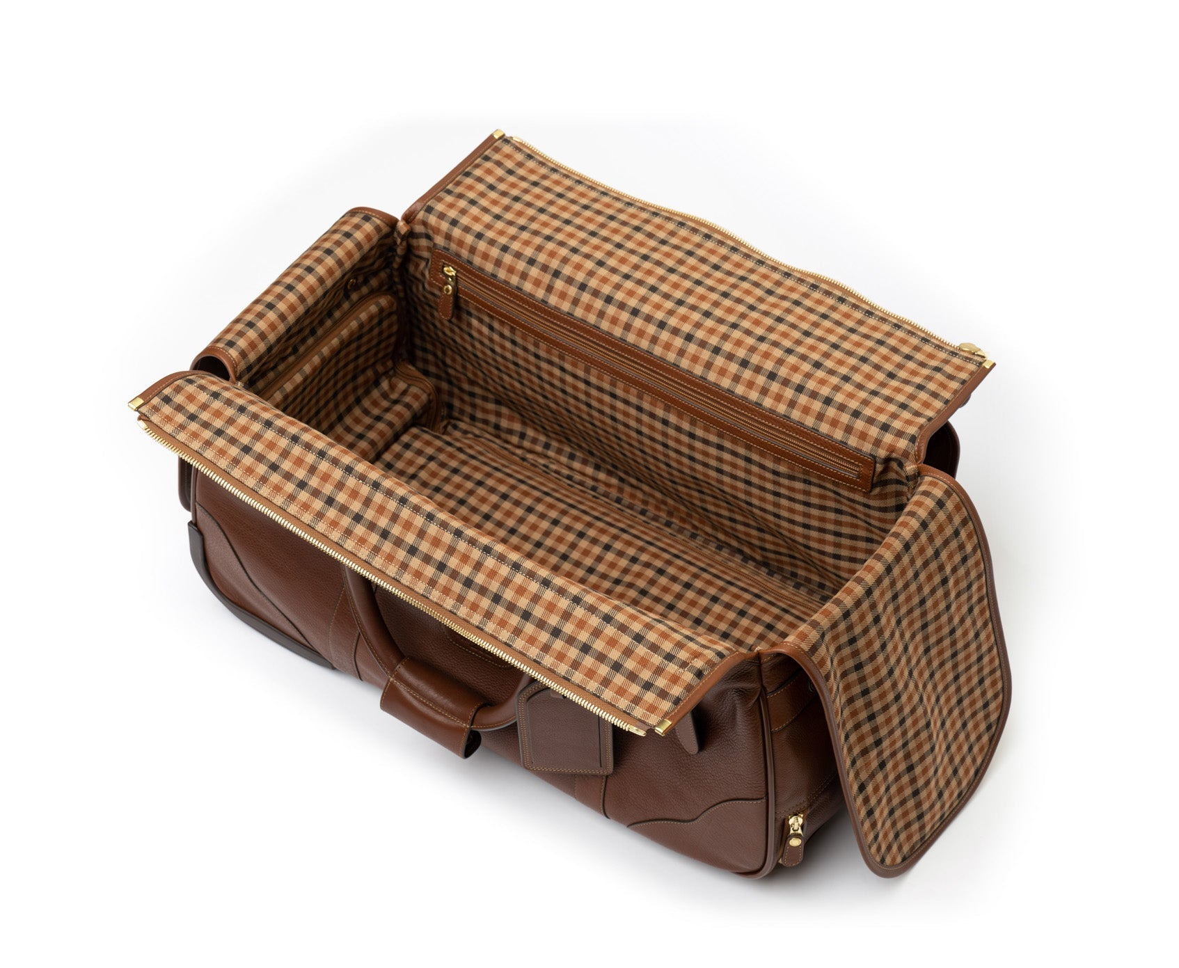 Kilburn RS No. 252 | Vintage Chestnut Leather roller luggage- Ghurka