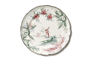 Chinoiserie Dessert Plates, Set of 12