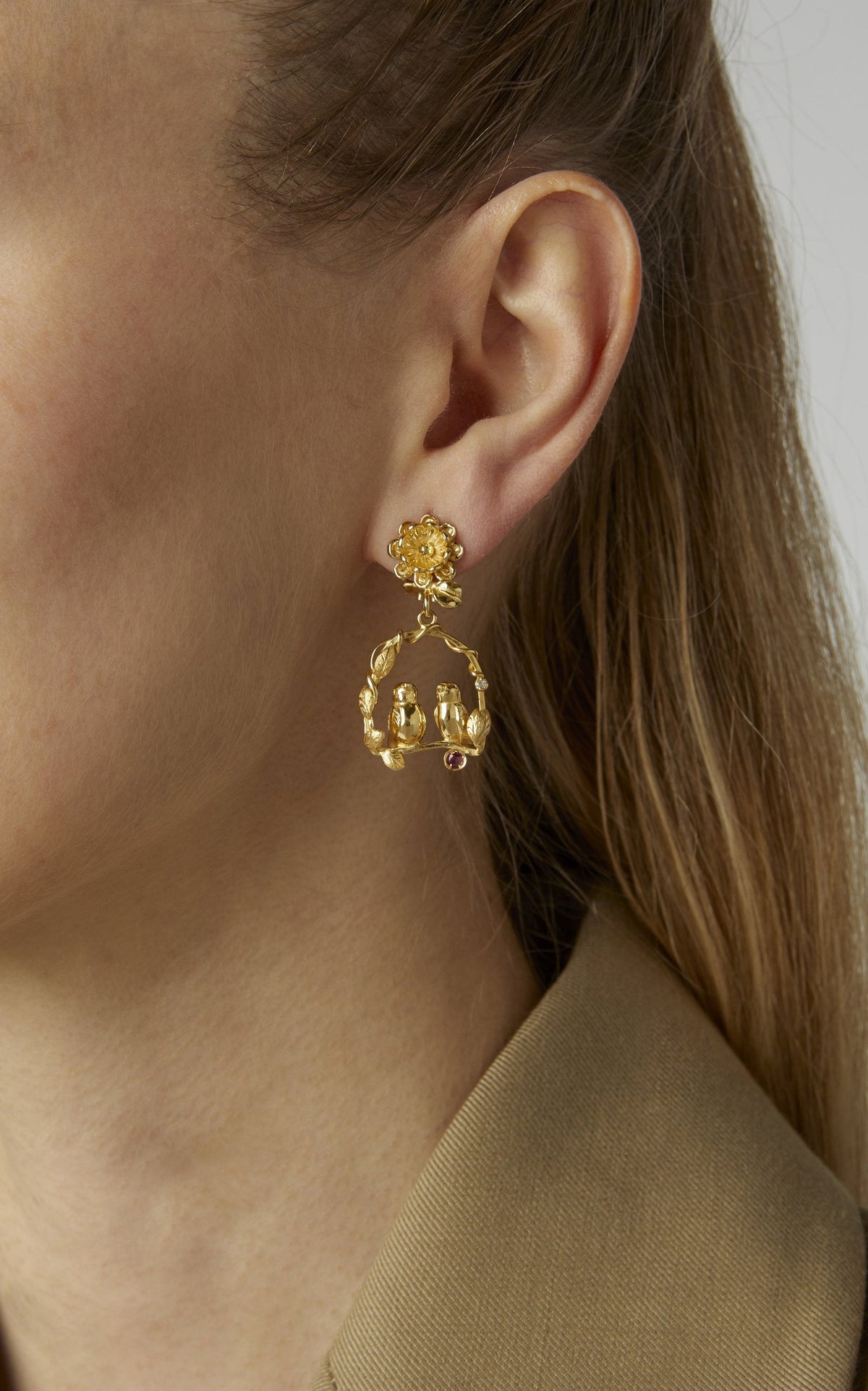 Inseparables Earring in Gold