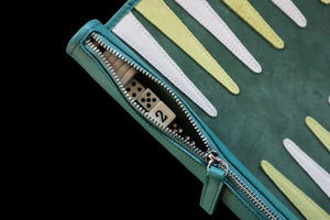 Travel Backgammon Board Green