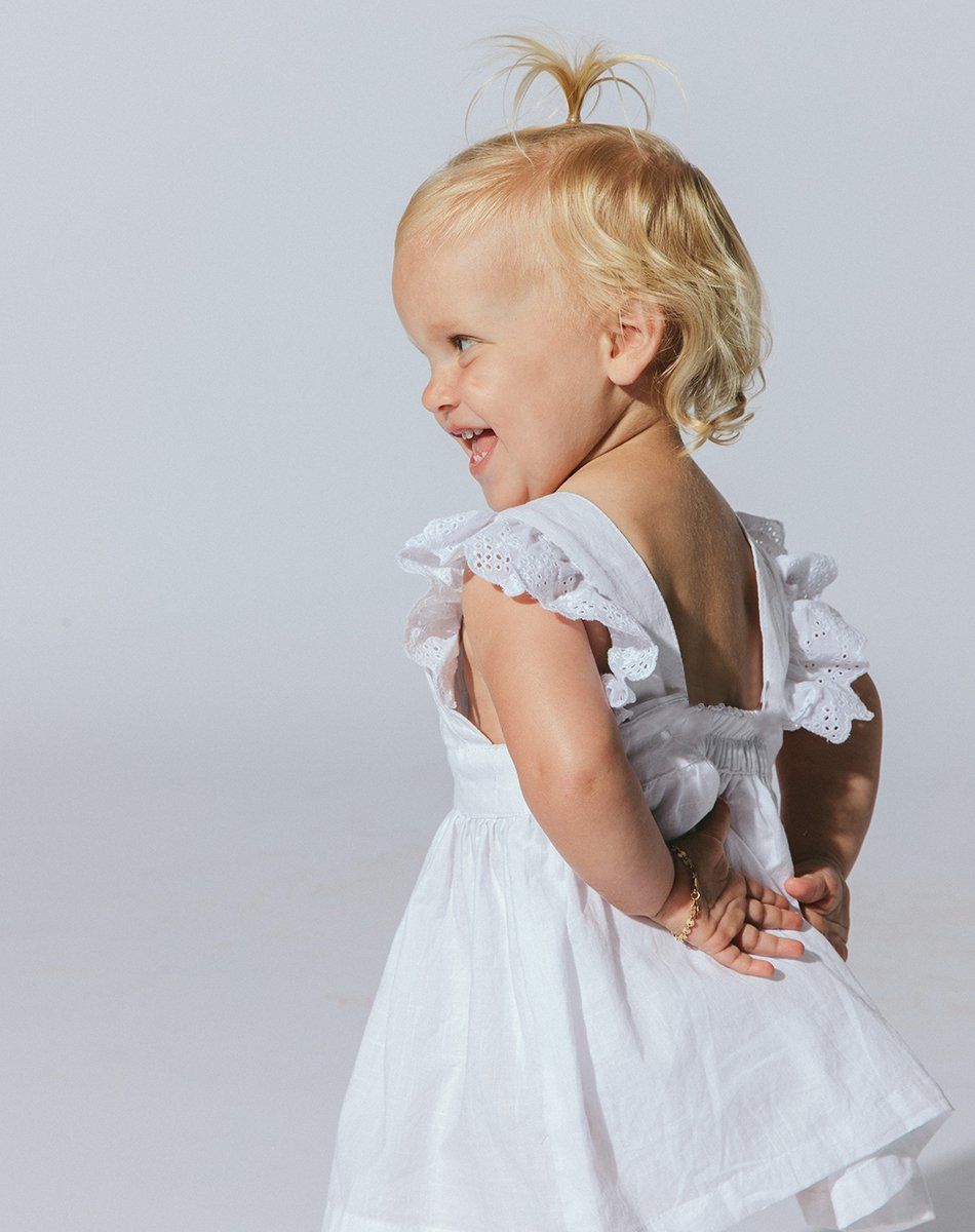 Littles Ellyse Mini Dress | White Dresses Cleobella Littles 