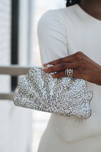 Lou Lou Clutch in Crackle