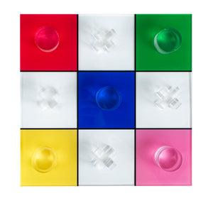 Rainbow Tic Tac Toe Board