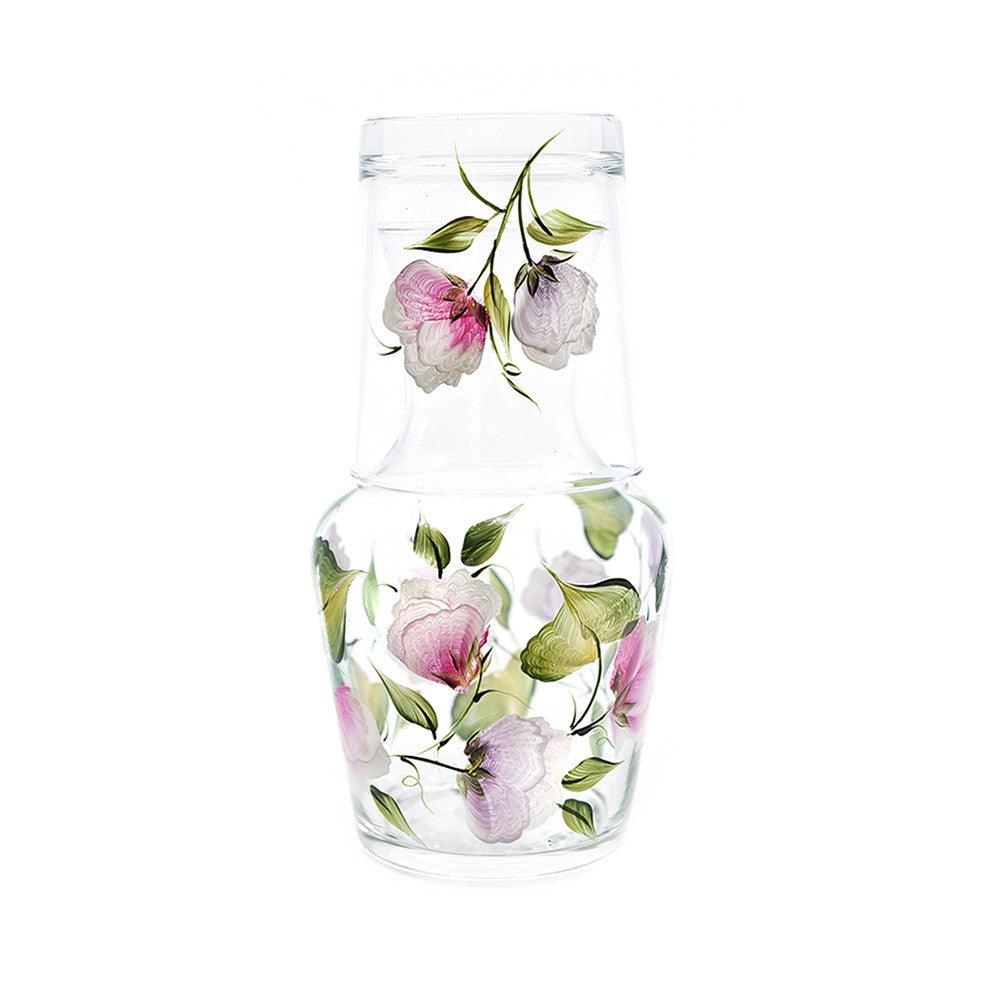 Sweet Pea Carafe And Tumbler