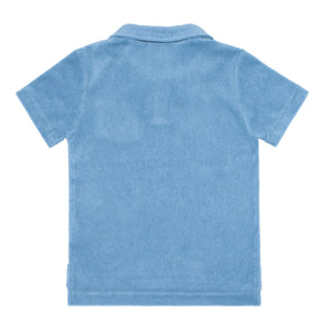 Boys Freshwater Blue French Terry Polo