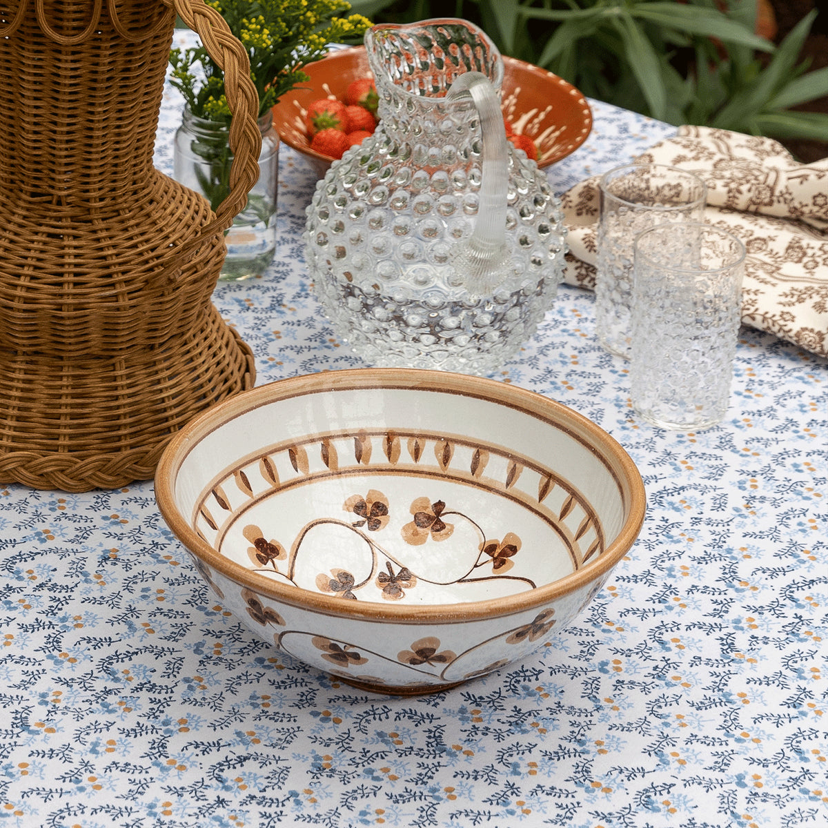 Round Little Flower Tablecloth