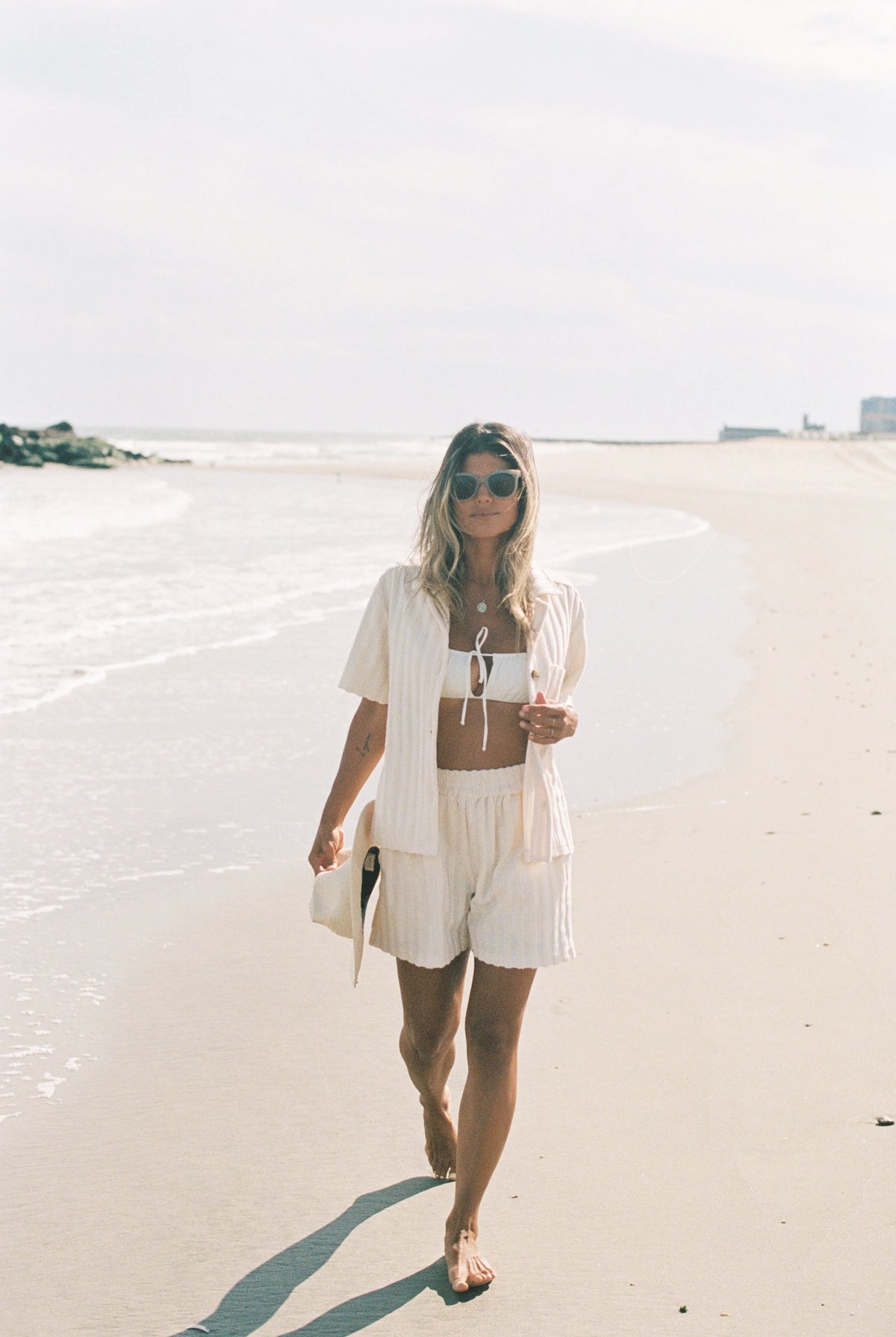 Joie Weekend Short in Latte Stripe