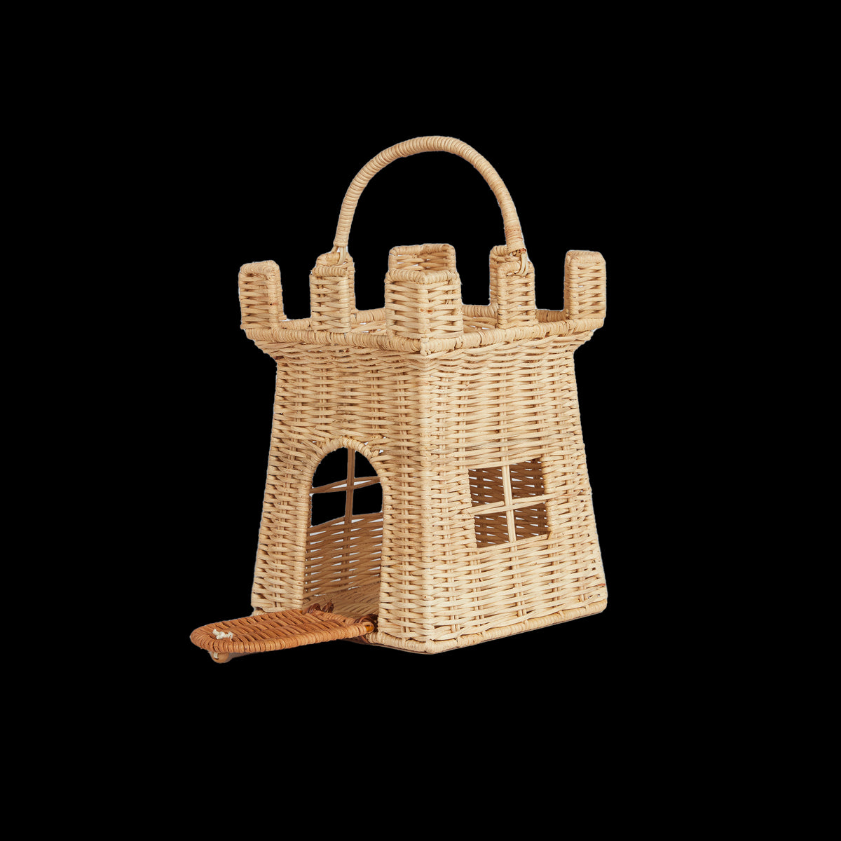 Rattan Castle Bag