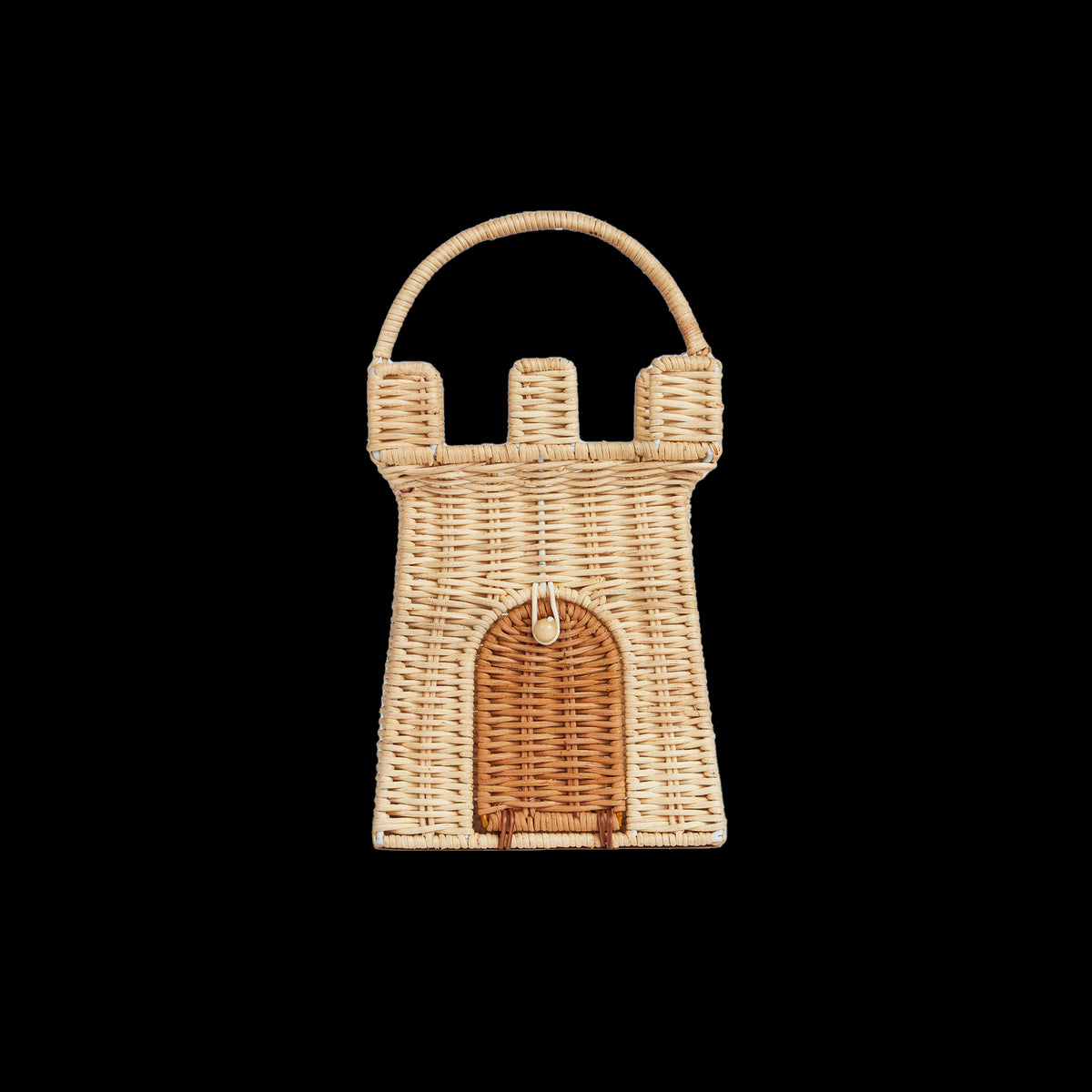 Rattan Castle Bag